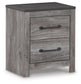 Bronyan Two Drawer Night Stand