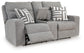 Biscoe PWR REC Loveseat/CON/ADJ HDRST