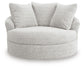 Cuddle Plush Oversized Swivel Accent Chair