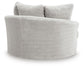 Cuddle Plush Oversized Swivel Accent Chair