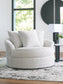 Cuddle Plush Oversized Swivel Accent Chair