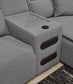 Modmax II 6-Piece Reclining Sectional with Chaise and Audio Console
