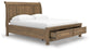 Feddinger California King Storage Sleigh Bed
