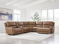 DeepWakes 6-Piece Power Reclining Sectional with Chaise