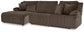 Top Tier 3-Piece Reclining Sofa Chaise Sectional