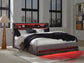 Finigale California King Upholstered Bed with Wireless Audio
