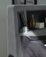 Finigale California King Upholstered Bed with Wireless Audio