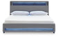 Finigale King Upholstered Bed with Wireless Audio