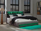 Finigale King Upholstered Bed with Wireless Audio
