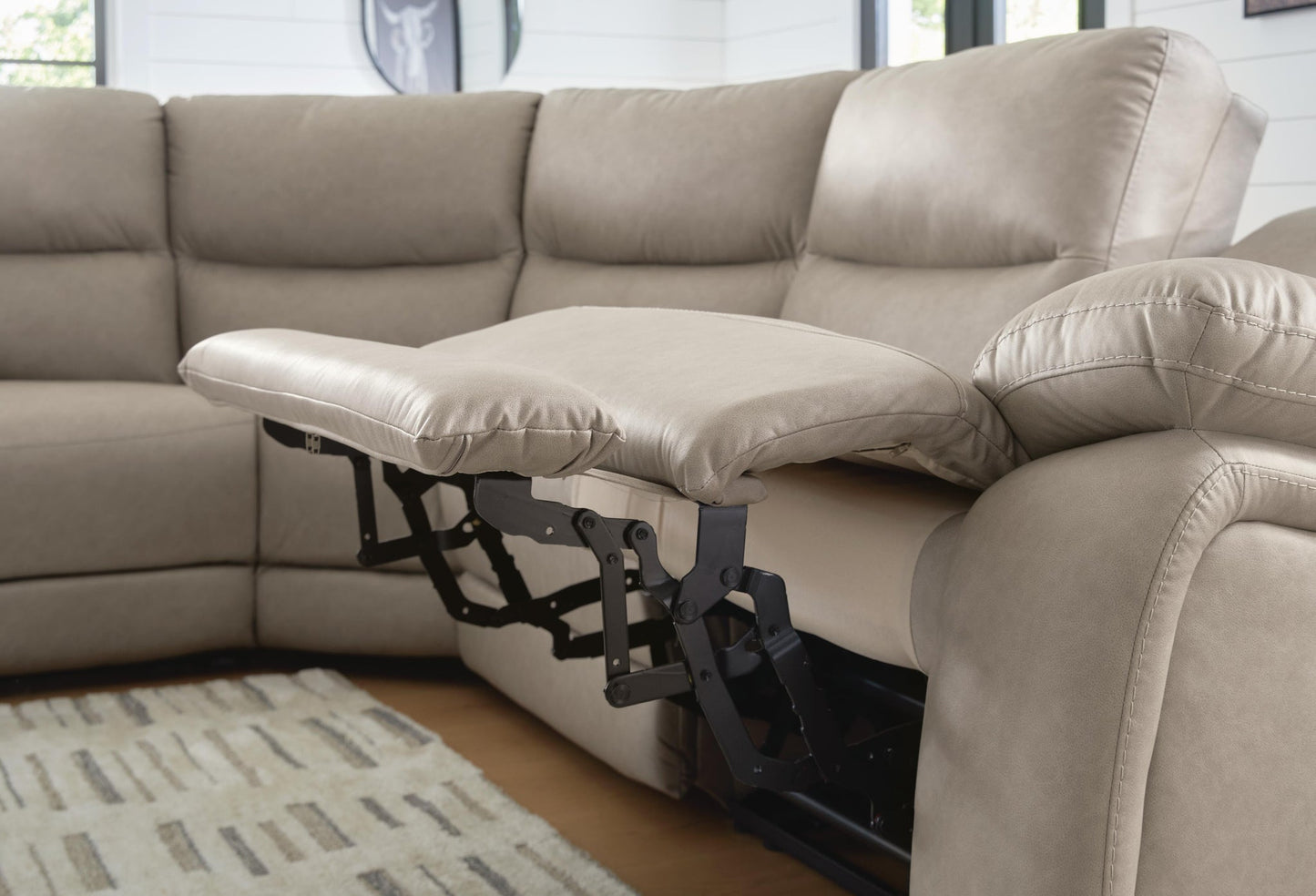 Narwhal Place 7-Piece Reclining Sectional with Storage Consoles