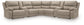 Narwhal Place 7-Piece Reclining Sectional with Storage Consoles
