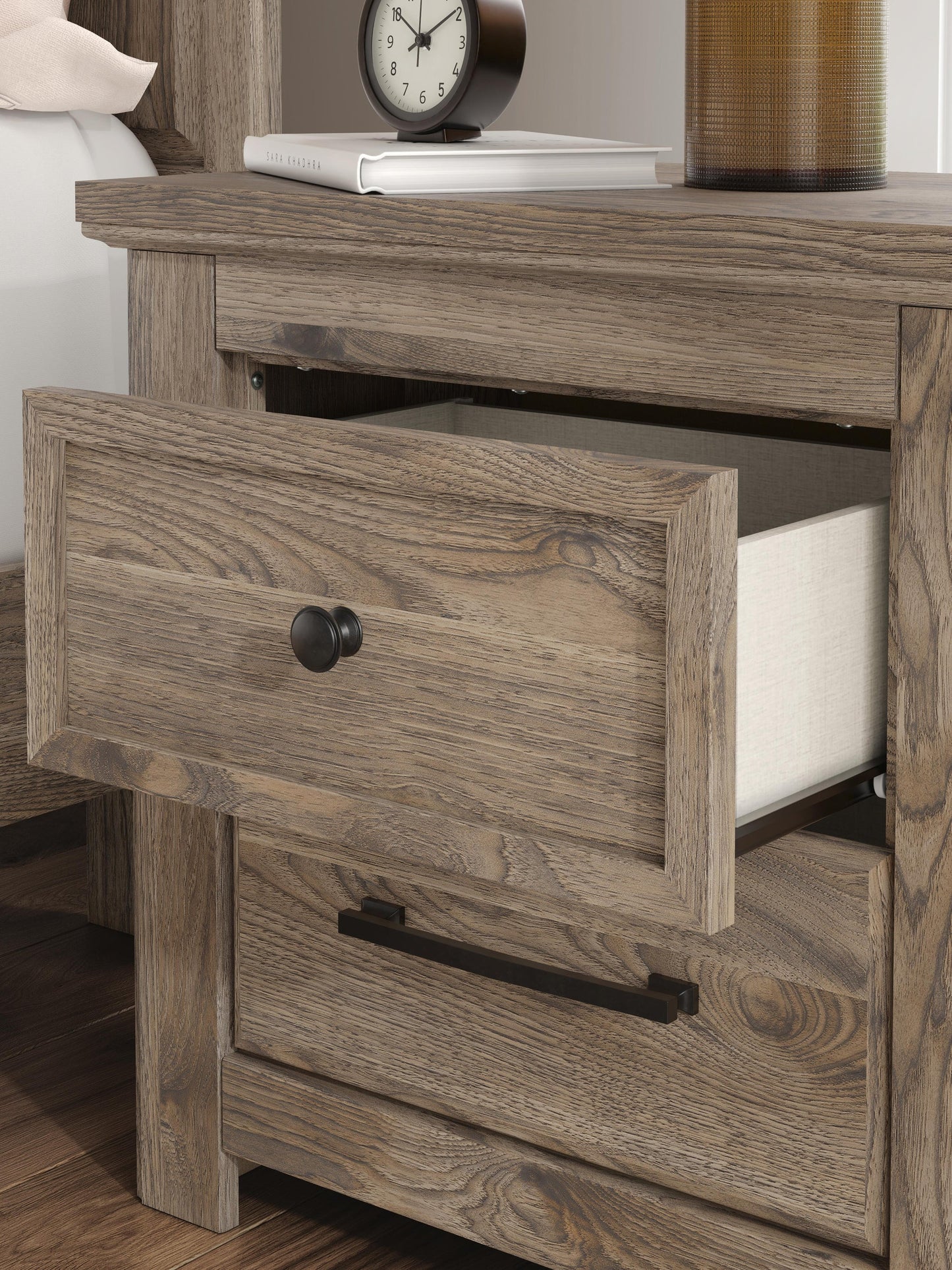 Rusticott Two Drawer Night Stand