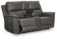 Bleckley PWR REC Loveseat/CON/ADJ HDRST