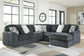 Midnight-Madness 5-Piece Sectional with Chaise