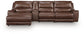 DeepWakes 4-Piece Reclining Sectional with Chaise and Storage Console