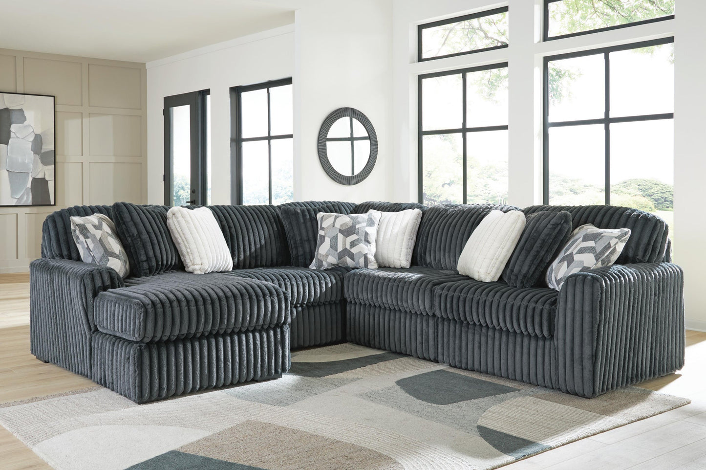 Midnight-Madness 5-Piece Sectional with Chaise