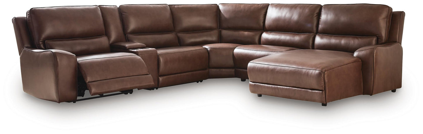 DeepWakes 6-Piece Power Reclining Sectional with Chaise