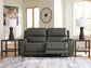 5Z - Pittson 2-Piece Power Reclining Sectional Loveseat