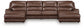 DeepWakes 4-Piece Reclining Sectional with Double Chaise