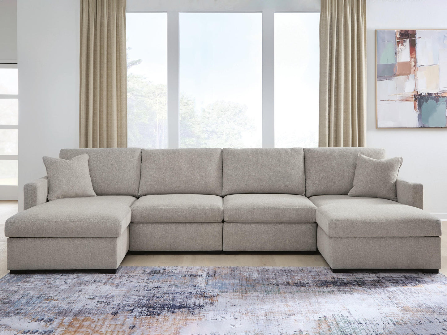 ModMax Luxe 4-Piece Double Chaise Sectional