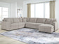 ModMax Luxe 5-Piece Sectional with Storage Chaise and Pop Up Sleeper