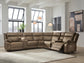 Max-Momentum 7-Piece Power Reclining Sectional with Audio Consoles