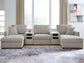 ModMax Luxe 5-Piece Double Chaise Sectional with Audio Consoles