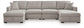 ModMax Luxe 4-Piece Double Storage Chaise Sectional