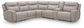 Gravier 6-Piece Power Reclining Sectional with Storage Console