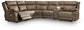 Max-Momentum 6-Piece Power Reclining Sectional with Audio Console