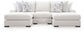 Misty-Lakes 3-Piece Double Chaise Sectional