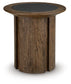 Dontayne Round End Table