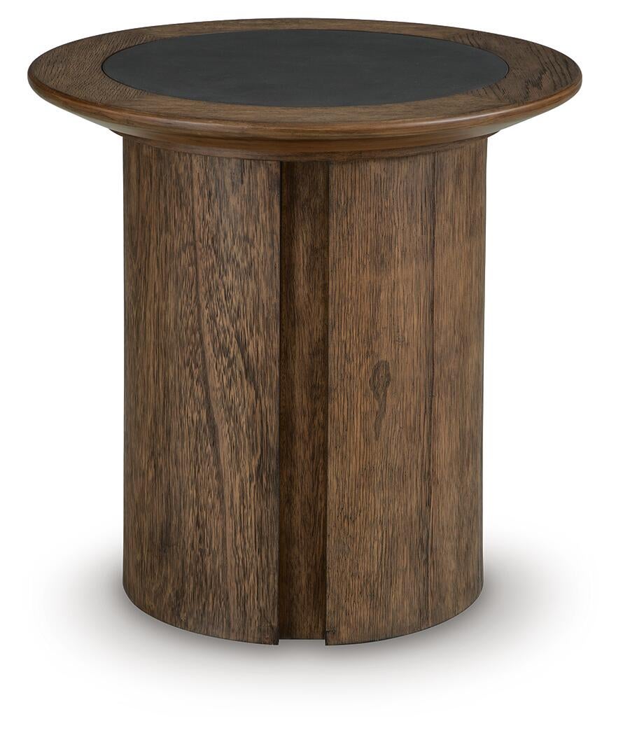 Dontayne Round End Table
