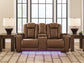 Gruaro PWR REC Loveseat/CON/ADJ HDRST
