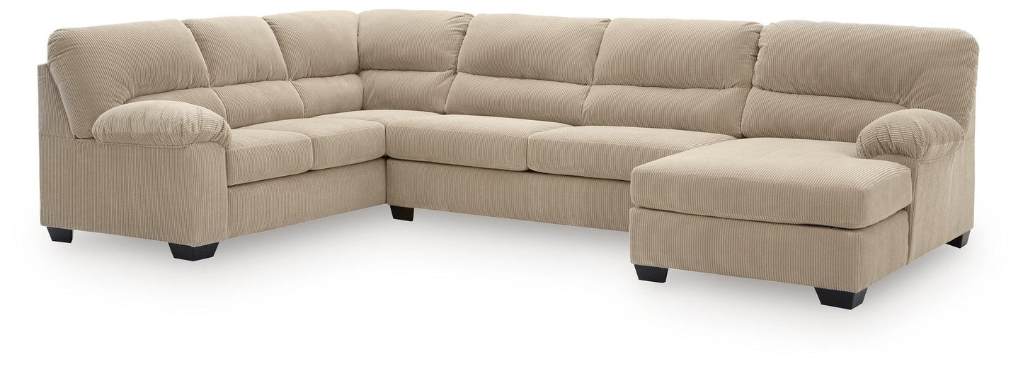 SimpleJoy 3-Piece Sectional with Chaise