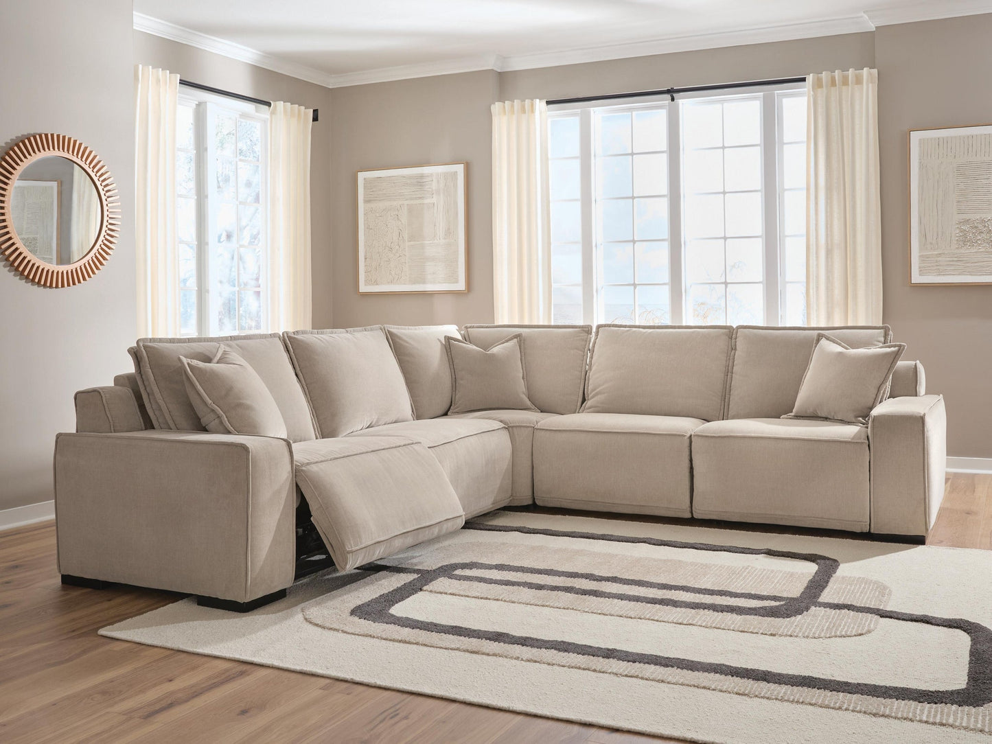 Carceri 5-Piece Power Sectional Reclining Sofa