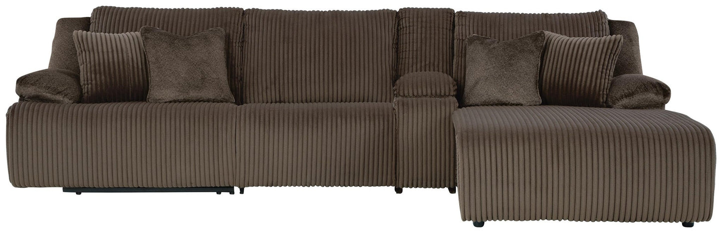 Top Tier 4-Piece Reclining Sectional with Chaise