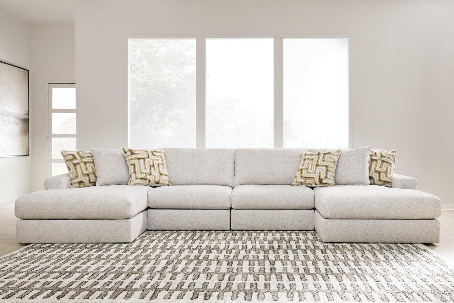 Kestrie 4-Piece Double Chaise Sectional