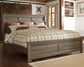 Juararo King Panel Bed with Mirrored Dresser