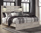 Cambeck Full Panel Bed with Mirrored Dresser
