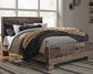 Derekson Queen Panel Bed with Mirrored Dresser