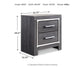 Lodanna Full Upholstered Panel Headboard Bed with Mirrored Dresser, Chest and Nightstand