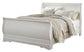 Anarasia Queen Sleigh Bed with Mirrored Dresser