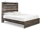 Drystan Queen Panel Bed with Mirrored Dresser