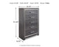 Lodanna King Panel Bed with 2 Storage Drawers, Dresser, Mirror, Chest and Nightstand