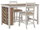 Skempton Counter Height Dining Table and 2 Barstools