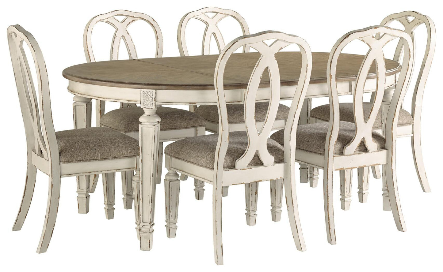 Realyn Dining Table and 6 Chairs