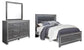 Lodanna Queen Panel Bed with Mirrored Dresser