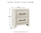 Cambeck Twin Panel Bed with Mirrored Dresser, Chest and Nightstand