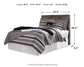 Derekson Full Panel Headboard Bed with Mirrored Dresser
